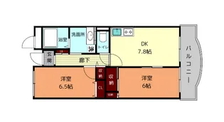 タワー ア・ラ・モード【2階】の間取り