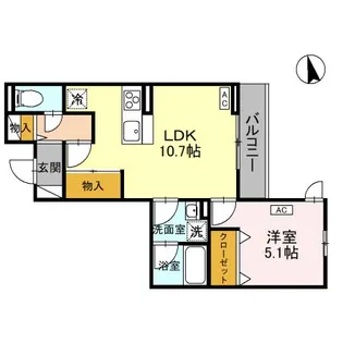 TORISIAS宿郷【3階】の間取り