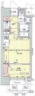 大阪府大阪市中央区常盤町2【マンション】の間取り