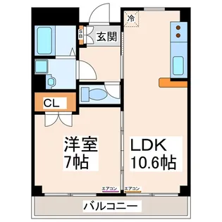 スターコーポ【3階】の間取り