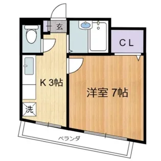 リバーストーン【3階】の間取り