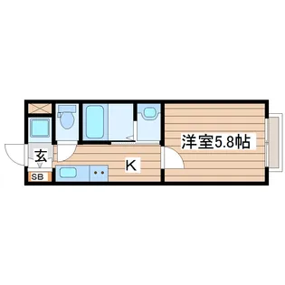 クオリア南仙台A棟【1階】の間取り