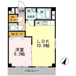 セントハイランド大塚【5階】の間取り