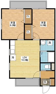 スプランドォールII【3階】の間取り
