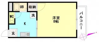 フラッツ21【2階】の間取り