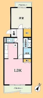 コーポレート東所沢第二【3階】の間取り