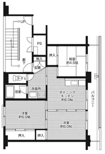 ビレッジハウス深谷2号棟【2階】の間取り