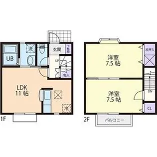 神奈川県厚木市戸室2【一戸建】の間取り