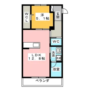 ベリッシモ【1階】の間取り