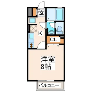 フリューリング【1階】の間取り