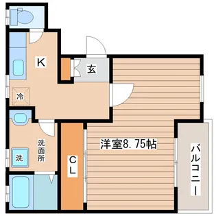 グランソール南仙台【2階】の間取り