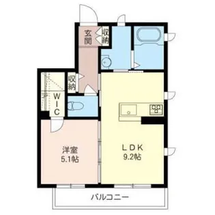 サニーフラッツB【1階】の間取り