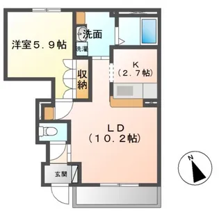 SKY HILL(スカイ ヒル)【1階】の間取り