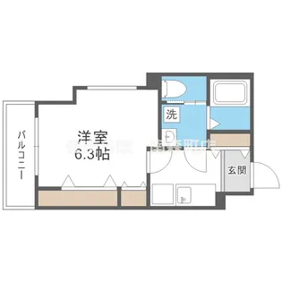 プロスパーコート桃谷【2階】の間取り