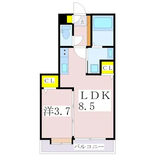 鹿児島県鹿児島市小原町【マンション】の間取り
