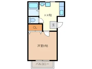 ハイツもみの木【2階】の間取り