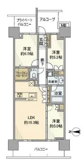 グランドメゾン品川シーサイドの杜【1階】の間取り
