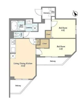 EsTRUTH MAGOME【3階】の間取り