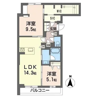 Bon Filone【2階】の間取り