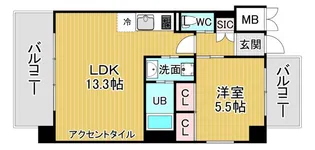 兵庫県西宮市常磐町【マンション】の間取り