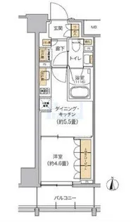リビオメゾン東池袋【3階】の間取り