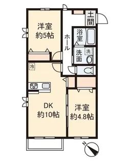 グランソレイユ【2階】の間取り