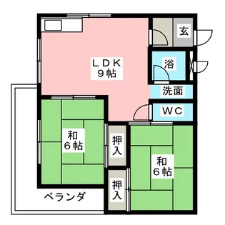 レジデンス細米【2階】の間取り