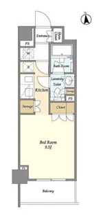 エムレジデンス中野坂上【6階】の間取り