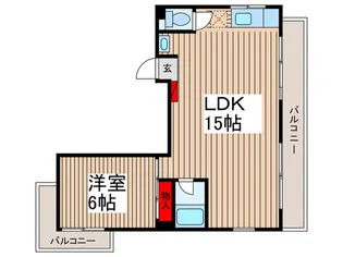 メゾン福嶋【6階】の間取り
