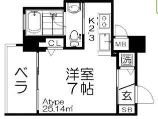 アークリヴェール【4階】の間取り
