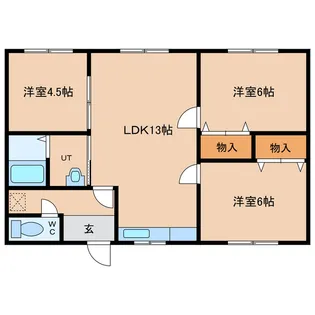 北海道旭川市東光十二条7【一戸建】の間取り