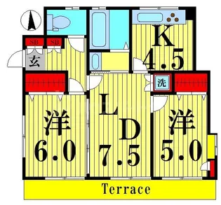 City Wind【1階】の間取り