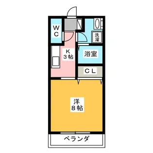 愛知県豊橋市潮崎町【アパート】の間取り