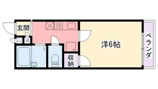 ハイツクレセント【1階】の間取り
