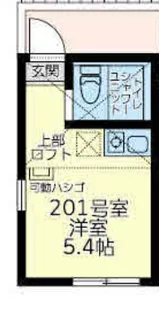 ユナイト反町バレンシアロッソ【2階】の間取り
