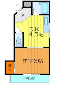 グランディオーズ中町【2階】の間取り