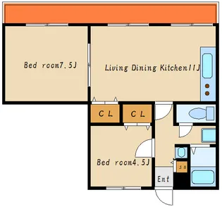 ヴィ フォレストII【3階】の間取り