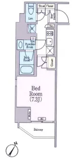 クレストコート蔵前レジデンス【3階】の間取り