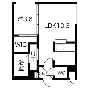 Libra南5条【2階】の間取り