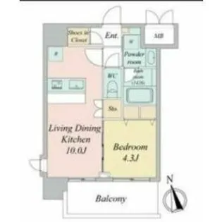 スプランディッド大須門前町【3階】の間取り