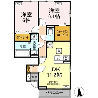 ガーネット I【1階】の間取り