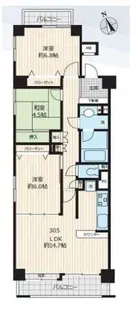 サンマンションアトレ新宿戸山【3階】の間取り