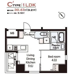 Weave Base -Asukayama Park 飛鳥山公園【4階】の間取り