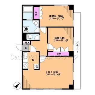 サクシード上池台【2階】の間取り
