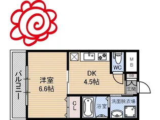 ヒットメゾン大智【1階】の間取り