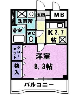 ラフィネ庄内緑地公園【1階】の間取り