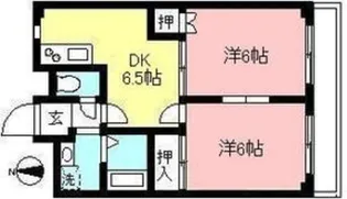 コーポタナカB棟【3階】の間取り