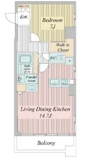 ドゥーエ清澄白河【4階】の間取り