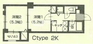サクラハイツ駅南【4階】の間取り