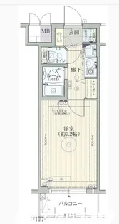 エステムコート博多駅前IIセグティス【4階】の間取り